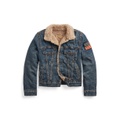 Big Boys Teddy Fleece?Lined Denim Trucker Jacket