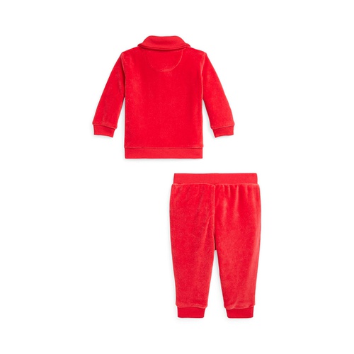 폴로 랄프로렌 Baby Boys Velour Pullover and Pants 2 Piece Set