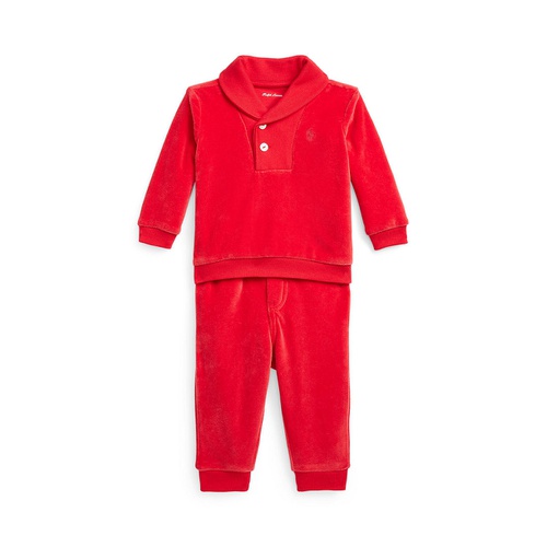 폴로 랄프로렌 Baby Boys Velour Pullover and Pants 2 Piece Set