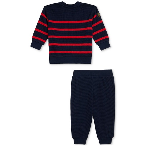 폴로 랄프로렌 Baby Boys Cotton Striped Shirt & Pants Set