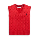 Baby Boys Cable Knit V neck Sweater Vest