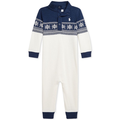 폴로 랄프로렌 Baby Cotton Snowflake Print Coverall