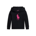 Toddler and Little Boys Pink Pony Fleece Hoodie