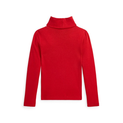 폴로 랄프로렌 Toddler and Little Girls Ribbed Cotton Modal Turtleneck Sweater