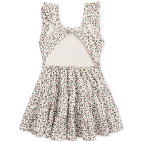 폴로 랄프로렌 Toddler and Little Girls Floral Ruffled Cotton Jersey Dress