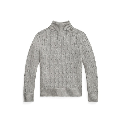 폴로 랄프로렌 Big Boys Cable Knit Cotton Quarter Zip Sweater