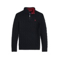 Big Boys Cable Knit Cotton Quarter Zip Sweater