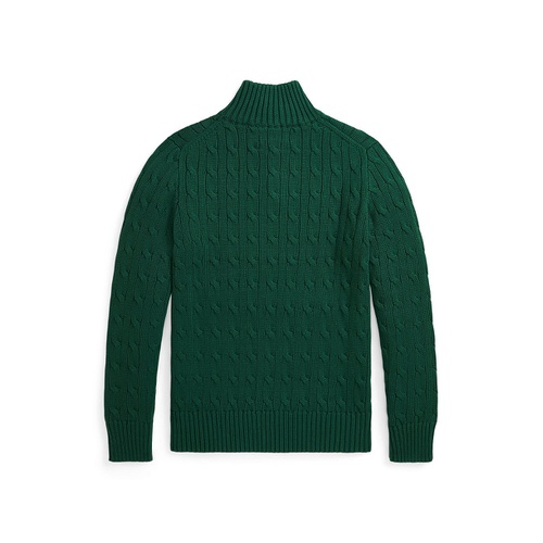 폴로 랄프로렌 Big Boys Cable Knit Cotton Quarter Zip Sweater