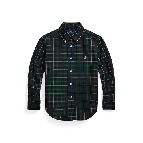 폴로 랄프로렌 Little and Toddler Boys Plaid Cotton Poplin Shirt