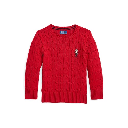 폴로 랄프로렌 Toddler and Little Boys Polo Bear Cable Knit Cotton Sweater