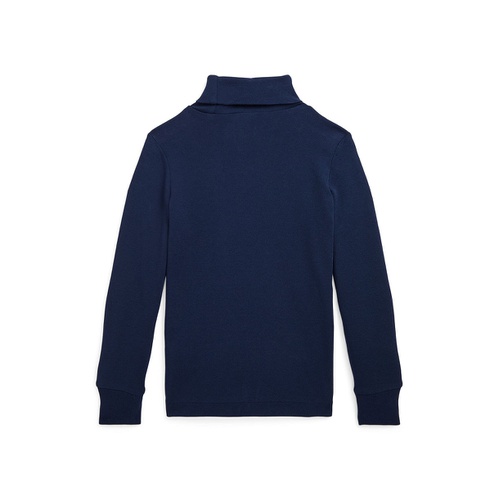 폴로 랄프로렌 Little and Toddler Boys Cotton Interlock Turtleneck Sweatshirt