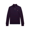 Big Boys Striped Cotton Quarter Zip Pullover Sweatshirt