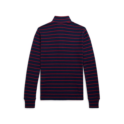 폴로 랄프로렌 Big Boys Striped Cotton Quarter Zip Pullover Sweatshirt