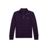 Little and Toddler Boys Striped Cotton Quarter Zip Pullover Sweatshirt