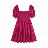 Big Girls Smocked Cotton Jersey Dress