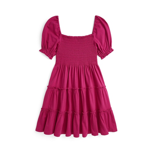 폴로 랄프로렌 Big Girls Smocked Cotton Jersey Dress