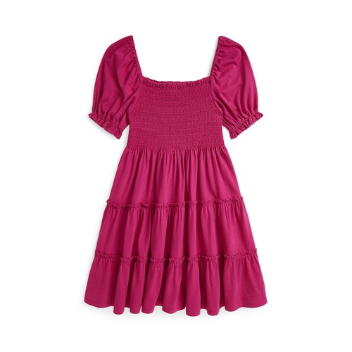 폴로 랄프로렌 Big Girls Smocked Cotton Jersey Dress