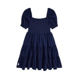 Big Girls Smocked Cotton Jersey Dress