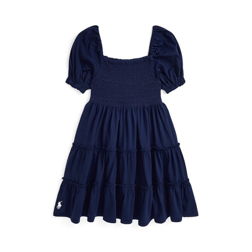 폴로 랄프로렌 Big Girls Smocked Cotton Jersey Dress