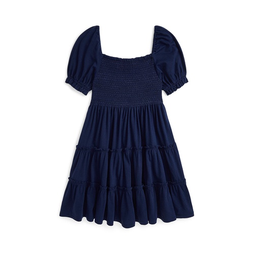 폴로 랄프로렌 Big Girls Smocked Cotton Jersey Dress