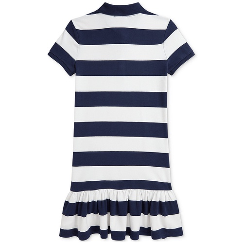 폴로 랄프로렌 Big Girls Striped Stretch Mesh Polo Dress