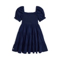 Toddler and Little Girls Smocked Cotton Jersey Dress