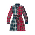 Big Girls Plaid Cotton Fun Shirtdress