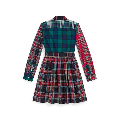 폴로 랄프로렌 Big Girls Plaid Cotton Fun Shirtdress