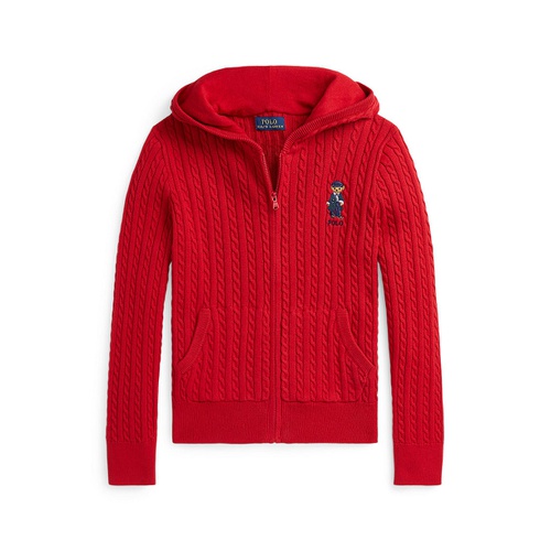 폴로 랄프로렌 Big Girls Polo Bear Cotton Full Zip Sweatshirt