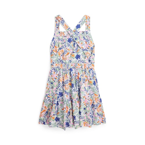 폴로 랄프로렌 Big Girls Tropical Print Linen Cotton Dress