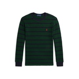 Big Boys Striped Waffle Cotton Long Sleeve Tee