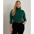 Plus Size Slim-Fit Turtleneck Top