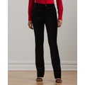 Womens High-Rise Stretch Velvet Boot Trousers