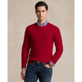 Mens Wool-Cashmere Cable-Knit Sweater