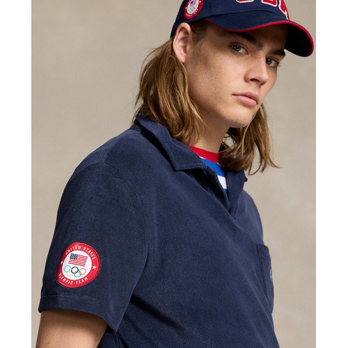 폴로 랄프로렌 Mens Team USA Classic Fit Terry Polo Shirt