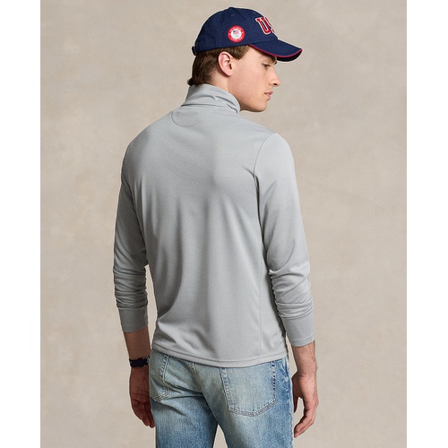 폴로 랄프로렌 Mens Team USA Micro-Dot Mesh Quarter-Zip