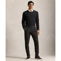 Mens Birdseye Twill Pleated Trousers