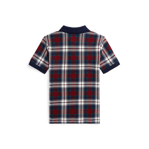 폴로 랄프로렌 Toddler and Little Boys Plaid Cotton Mesh Polo Shirt