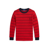 Toddler and Little Boys Striped Waffle Cotton Long Sleeve Tee