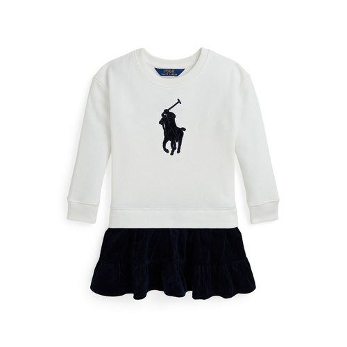 폴로 랄프로렌 Toddler And Little Girls Big Pony Corduroy Skirt Fleece Dress