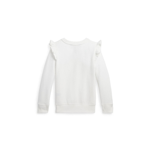 폴로 랄프로렌 Toddler and Little Girls Ruffled Fleece Sweatshirt