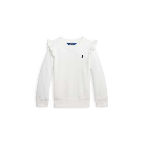 폴로 랄프로렌 Toddler and Little Girls Ruffled Fleece Sweatshirt