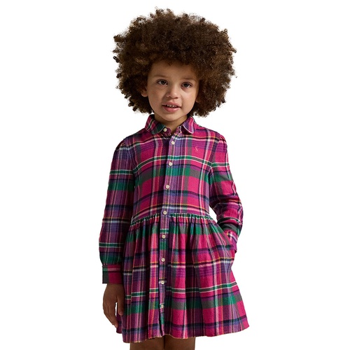 폴로 랄프로렌 Toddler and Little Girls Plaid Cotton Twill Shirtdress