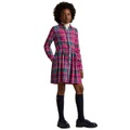 Big Girls Plaid Cotton Twill Shirtdress