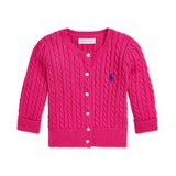 Baby Girls Cable Knit Cotton Cardigan