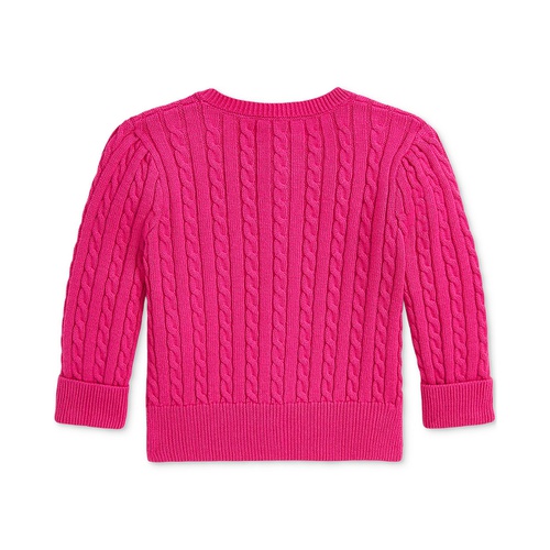 폴로 랄프로렌 Baby Girls Cable Knit Cotton Cardigan