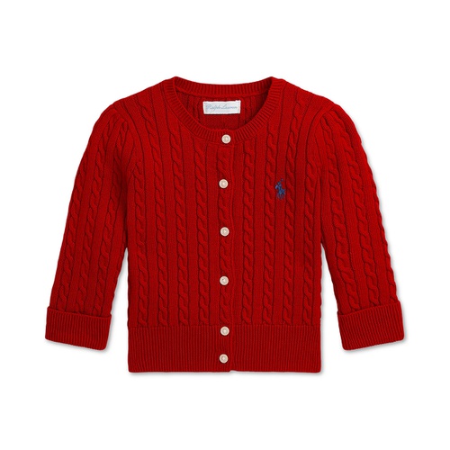 폴로 랄프로렌 Baby Girls Cable Knit Cotton Cardigan