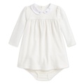 Baby Embroidered Velour Dress