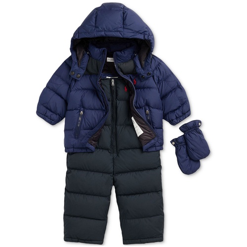 폴로 랄프로렌 Baby Boys Hooded Snowsuit Set