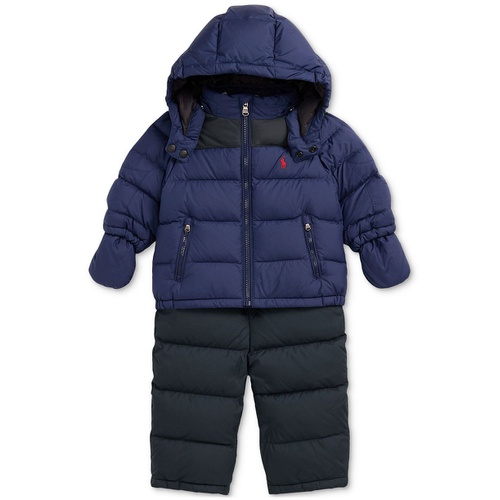 폴로 랄프로렌 Baby Boys Hooded Snowsuit Set